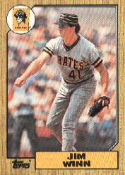 1987 Topps Baseball Cards      262     Jim Winn